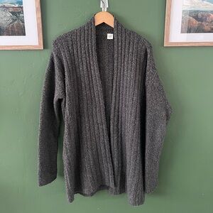 GAP Charcoal Knit Cardigan